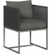 Crete Dark Grey / Gracebay Grey Outdoor Dining Armchair